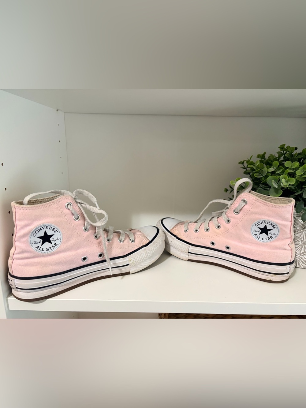 Converse Kids Pink High Top Sneakers